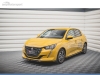 SPOILER LIP DIANTEIRO DESCONTINUADO PEUGEOT 208 LOOK CARBONO