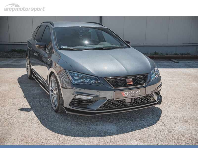 AÑADIDO DE ALERON SEAT LEON CUPRA 5F MK3 2017- NEGRO BRILLO - AMP Motorsport