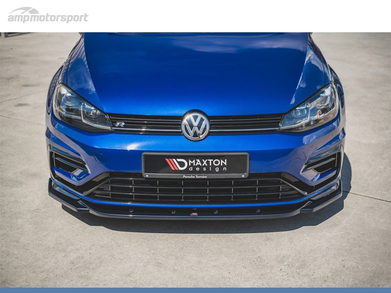 Spoiler Delantero Volkswagen Golf 7 R Negro Brillante - Eurolineas