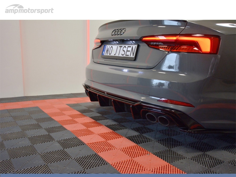 Peça - Difusor Traseiro Audi S5 F5 2016-- Preto Brilhante