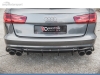 DIFUSOR TRASEIRO AUDI S6 / A6 C7 2014-2017 LOOK CARBONO