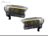 FAROS DELANTEROS FULL LED MATRIX PARA FORD RANGER / RAPTOR 15-20