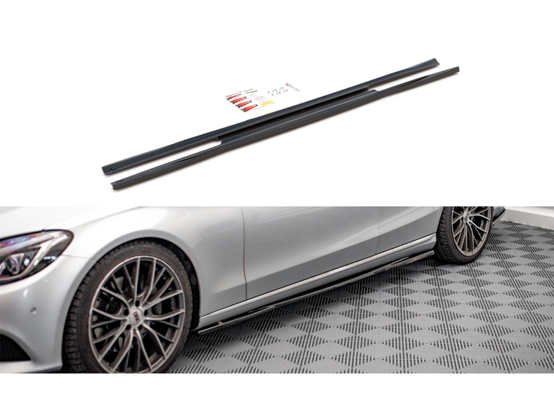 SPOILER DELANTERO MERCEDES C W203 NEGRO MATE - AMP Motorsport