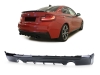 DIFUSOR TRASERO BMW SERIE 2 F22 / F23 LOOK M-PERFORMANCE NEGRO BRILLO