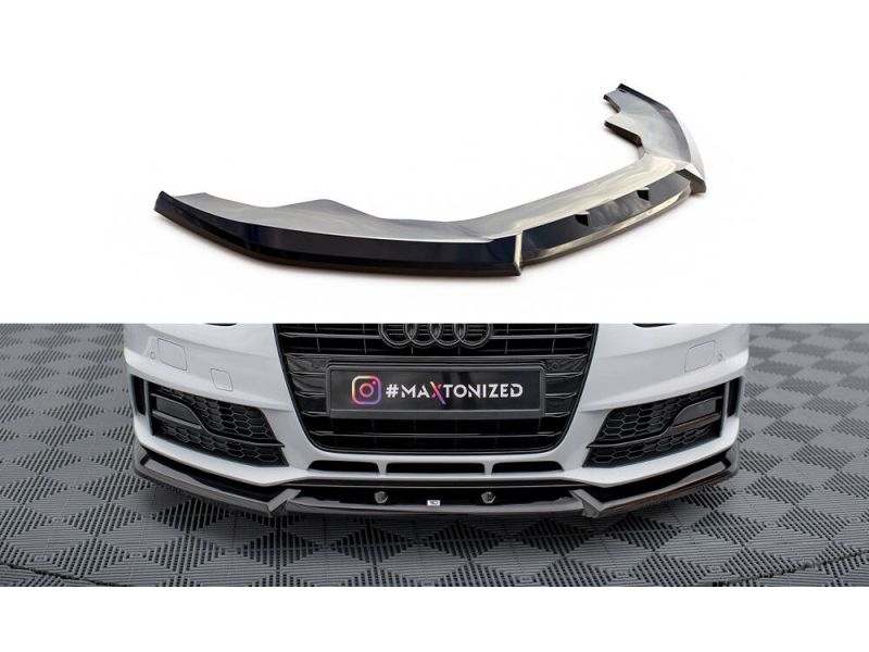 Peça - Spoiler / Lip Dianteiro V1 Para Audi A4 Competition B8 2011-