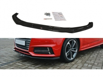 SPOILER / LIP DIANTEIRO V2 PARA AUDI S4 / A4 S-LINE B9 2015-2019