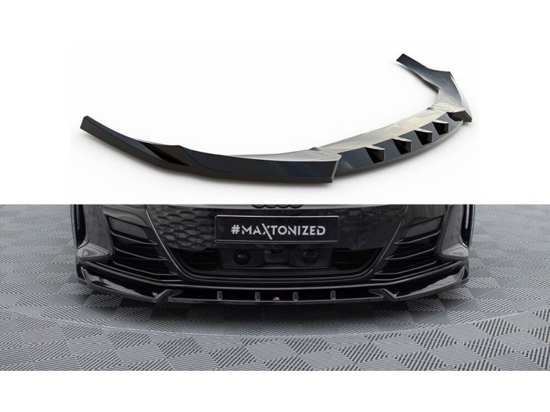 Peça - Spoiler / Lip Dianteiro V1 Para Audi E-Tron Gt / Rs Gt Mk1 2