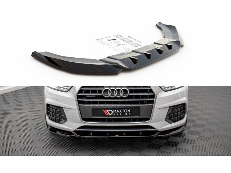 Peça - Spoiler / Lip Dianteiro V1 Para Audi Q3 Sport 8U 2014-2018