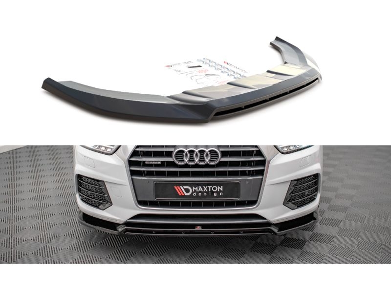 Peça - Spoiler / Lip Dianteiro V2 Para Audi Q3 Sport 8U 2014-2018