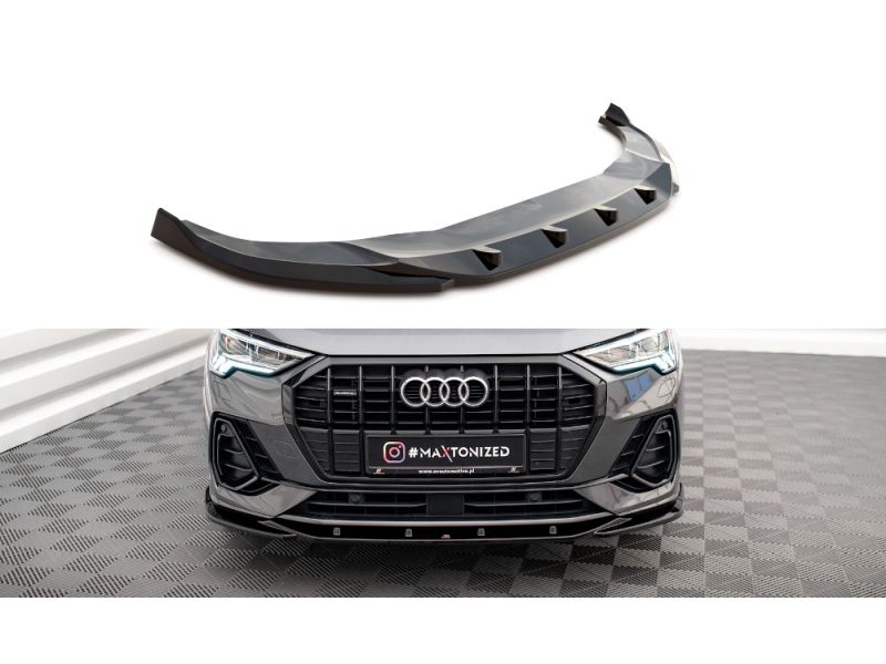 Peça - Spoiler / Lip Dianteiro V1 Para Audi Q3 S-Line F3 2018-