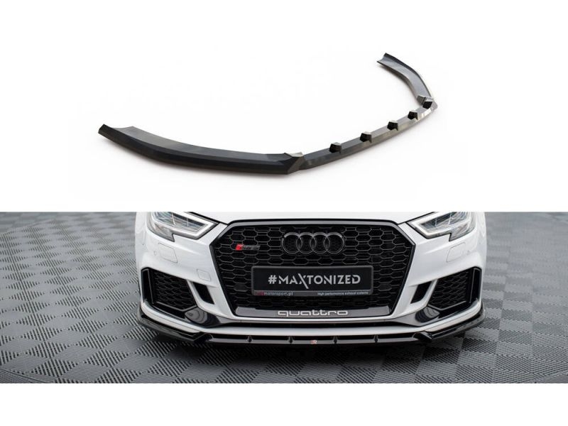 Peça - Spoiler / Lip Dianteiro V3 Para Audi Rs3 Berlina 8V 2016-202