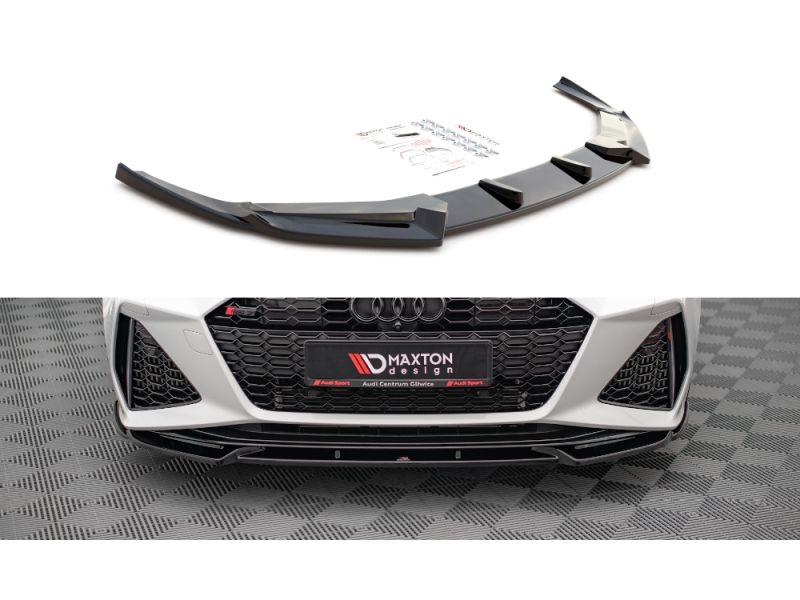 Peça - Spoiler / Lip Dianteiro V1 Para Audi Rs6 C8 / Rs7 C8 2019-