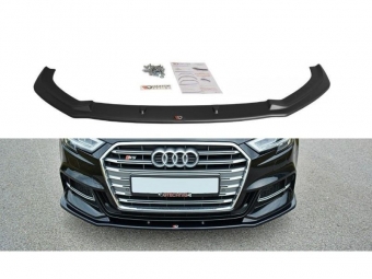 SPOILER / LIP DELANTERO V1 PARA AUDI S3 / A3 S-LINE 8V BERLINA/CABRIO 2017-