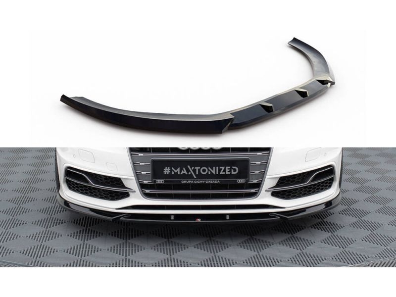 Peça - Spoiler / Lip Dianteiro V2 Para Audi S3 / A3 S-Line 8V 2013-