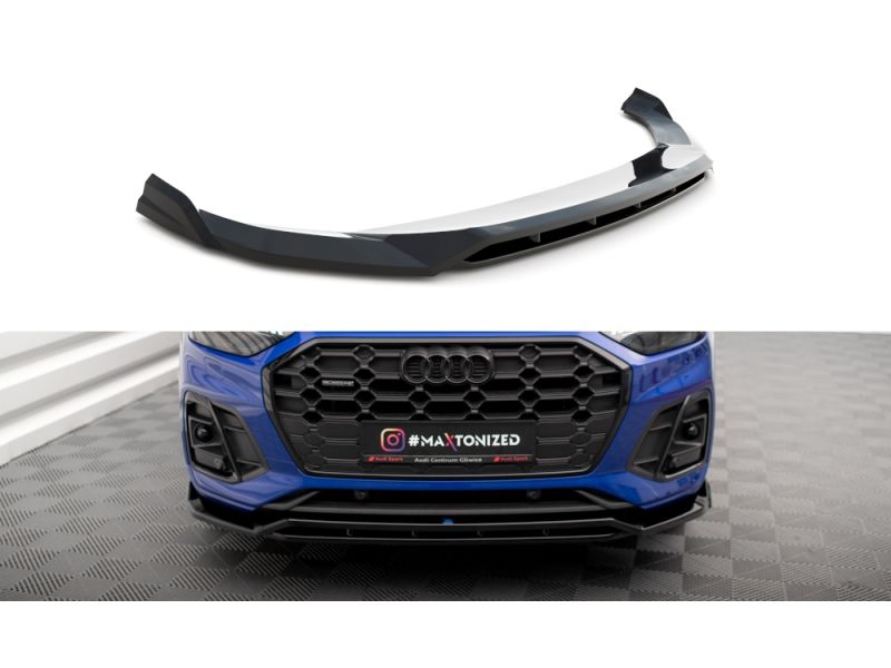 Peça - Spoiler / Lip Dianteiro V1 Para Audi Sq5 / Q5 S-Line Suv/Spo