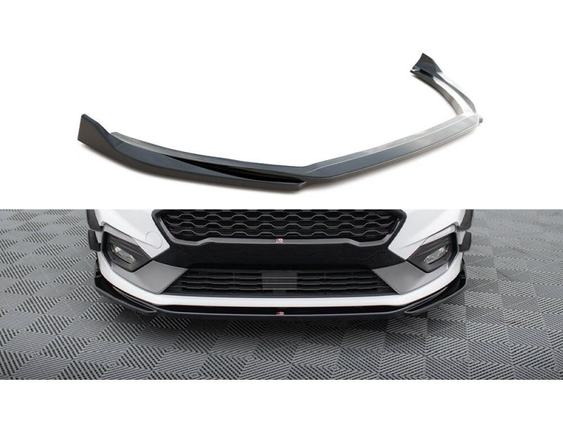 Peça - Spoiler / Lip Dianteiro V4 Para Ford Fiesta Mk8 St / St-Line