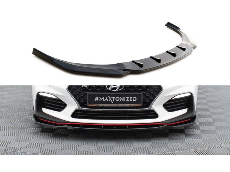 Peça - Spoiler / Lip Dianteiro V4 Para Hyundai I30 N Mk3 Hatchback/