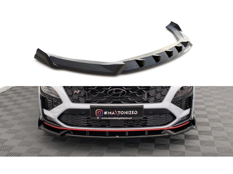 Peça - Spoiler / Lip Dianteiro V1 Para Hyundai Kona N Mk1 2021-