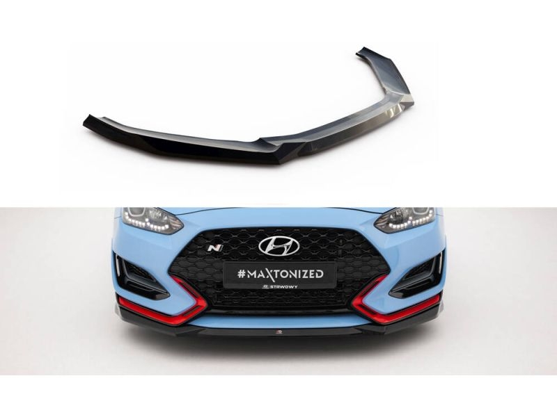 Peça - Spoiler / Lip Dianteiro V1 Para Hyundai Veloster N Mk2 2018-