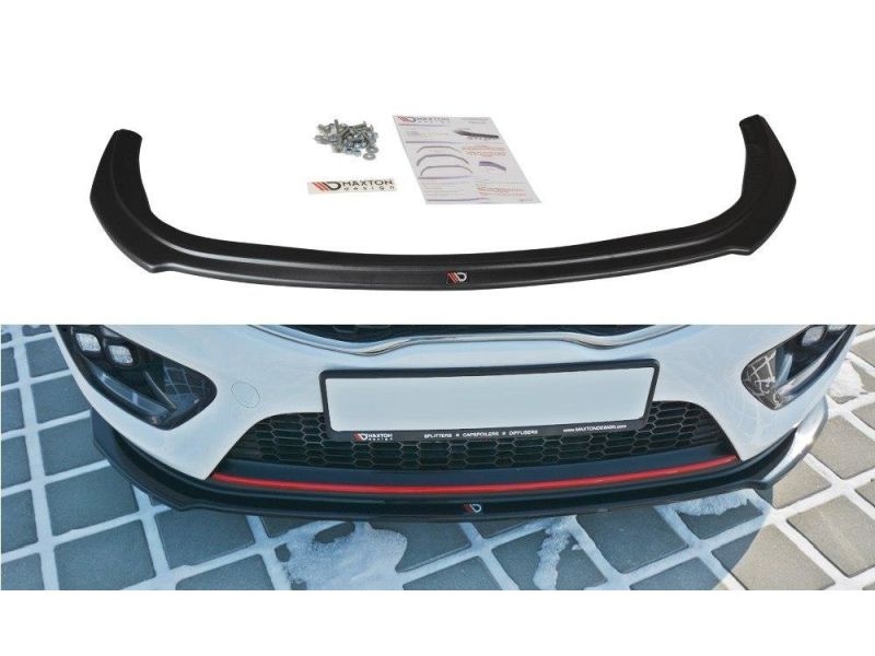 Peça - Spoiler / Lip Dianteiro V1 Para Kia Ceed / Pro Ceed Gt Mk2 2