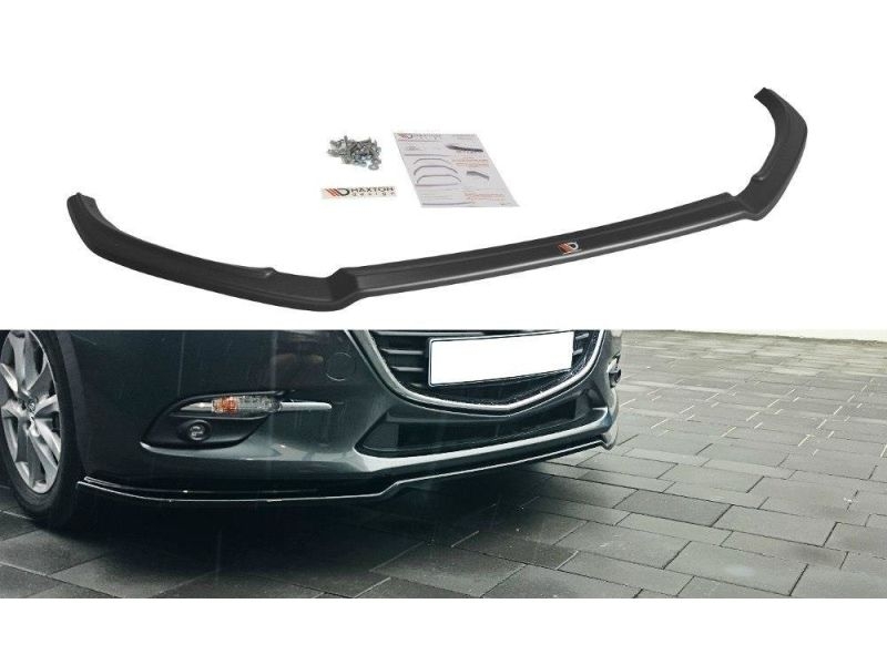 Peça - Spoiler / Lip Dianteiro V1 Para Mazda 3 Bn Mk3 2016-2018