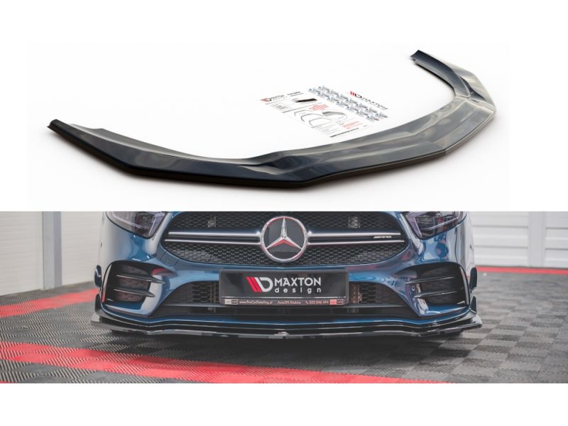 Peça - Spoiler / Lip Dianteiro V1 Para Mercedes Clase A A35 Amg Aer