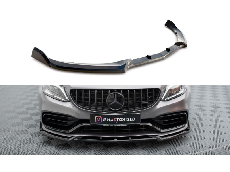 Peça - Spoiler / Lip Dianteiro V2 Para Mercedes Clase C W205 C63 Am