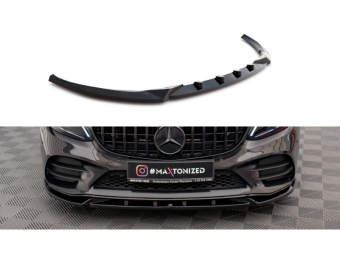 SPOILER / LIP DELANTERO V2 PARA MERCEDES CLASE C W205 AMG-LINE 2018-2021