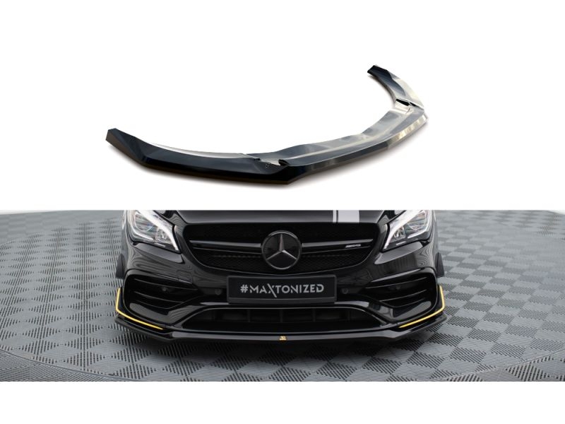 Peça - Spoiler / Lip Dianteiro V3 Para Mercedes Cla A45 Amg Aero C1