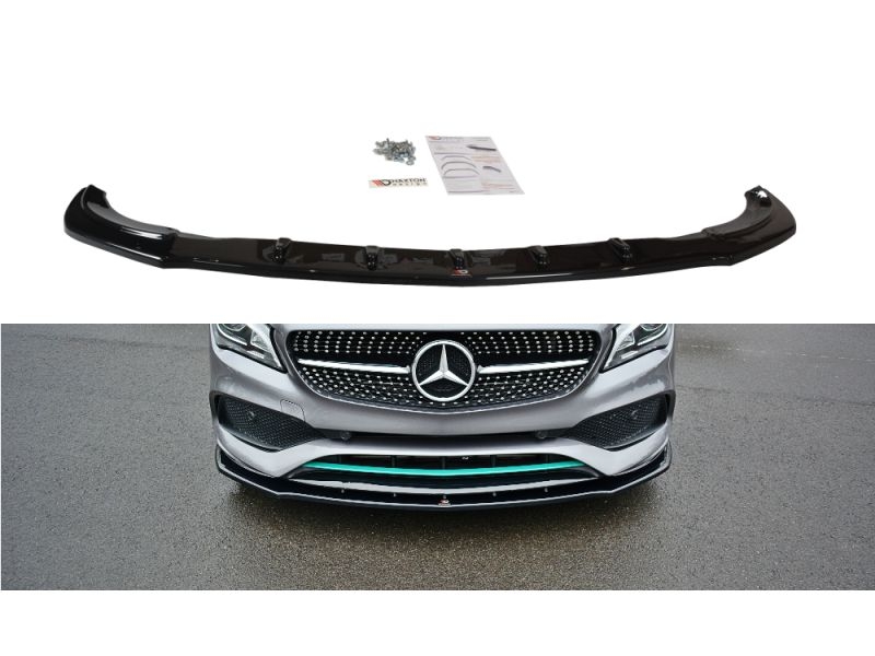 Peça - Spoiler / Lip Dianteiro V1 Para Mercedes Cla C117 Amg-Line 2