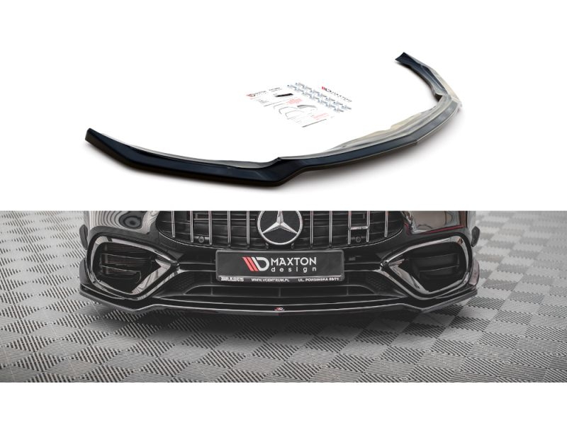 Peça - Spoiler / Lip Dianteiro V1 Para Mercedes Cla A45 Amg Aero C1