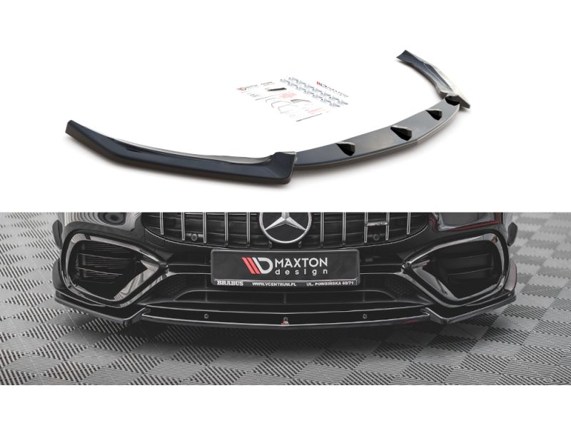 Peça - Spoiler / Lip Dianteiro V2 Para Mercedes Cla A45 Amg Aero C1