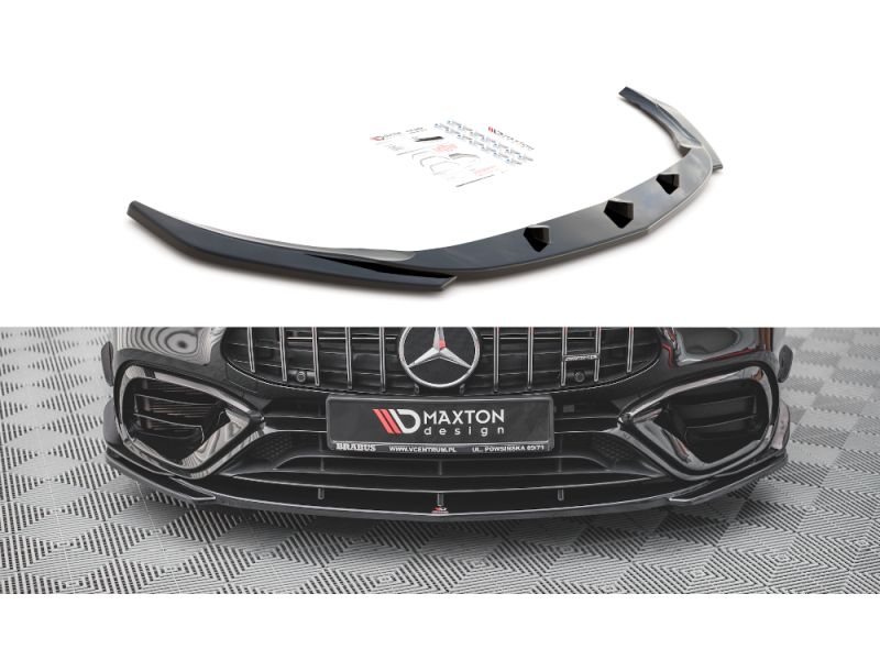 Peça - Spoiler / Lip Dianteiro V3 Para Mercedes Cla A45 Amg Aero C1