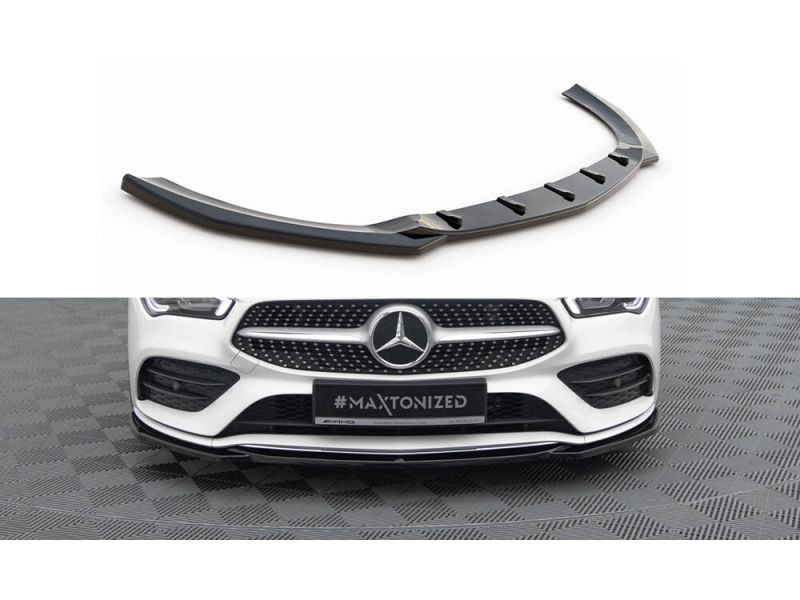 Peça - Spoiler / Lip Dianteiro V1 Para Mercedes Cla Amg-Line/A35 Am