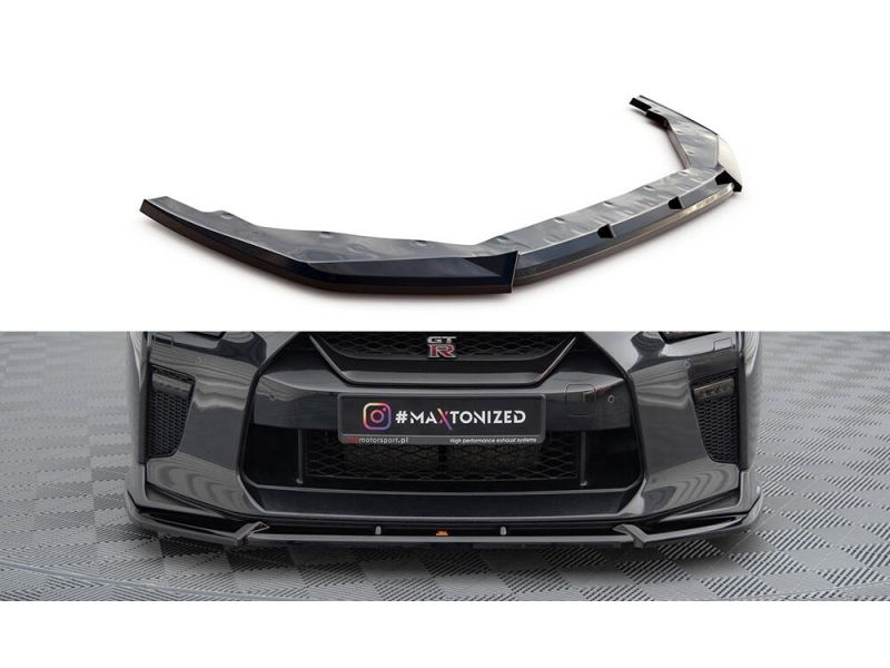 Peça - Spoiler / Lip Dianteiro V2 Para Nissan Gtr R35 2016-2022