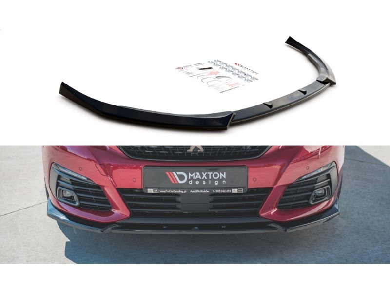 Peça - Spoiler / Lip Dianteiro V1 Para Peugeot 308 Gt Mk2 2017-2021