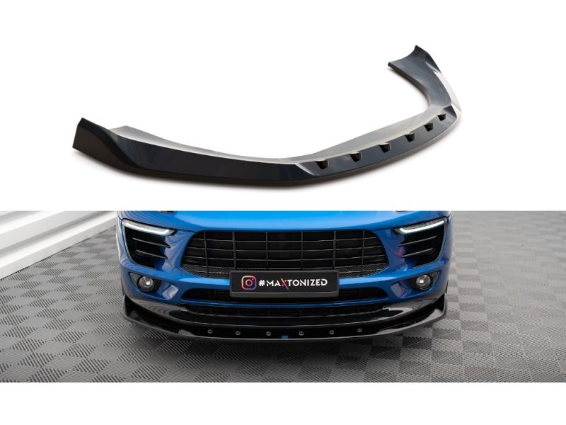 Peça - Spoiler / Lip Dianteiro V1 Para Porsche Macan Mk1 2014-2018