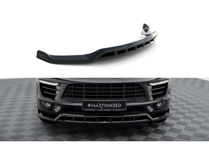 Peça - Spoiler / Lip Dianteiro V3 Para Porsche Macan Mk1 2014-2018