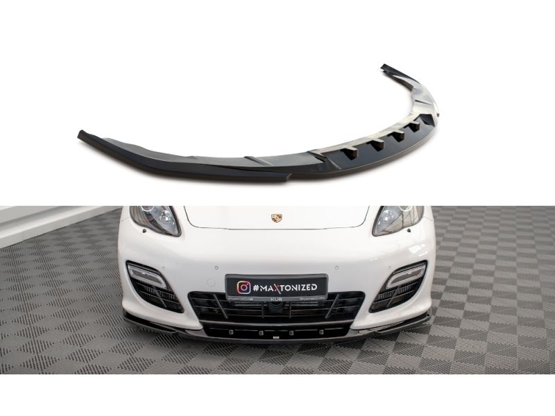 Peça - Spoiler / Lip Dianteiro V2 Para Porsche Panamera Turbo Sport