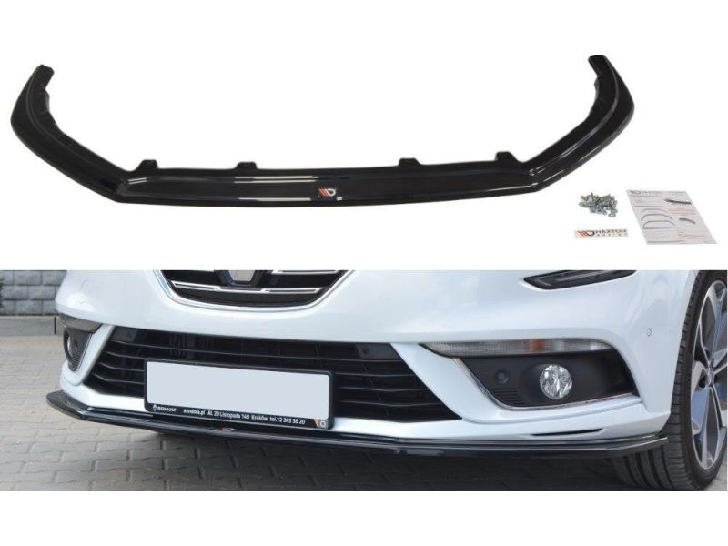 Peça - Spoiler / Lip Dianteiro V1 Para Renault Megane Mk4 Hatchback