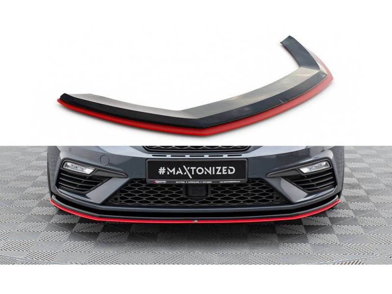 Peça - Spoiler / Lip Dianteiro V3 Para Seat Leon 5F Fr / Cupra 2017