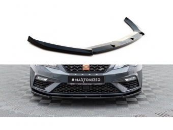 SPOILER / LIP DELANTERO V6 PARA SEAT LEON 5F FR / CUPRA 2017-2020