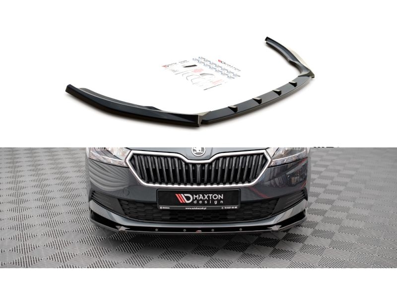 Peça - Spoiler / Lip Dianteiro Para Skoda Fabia Mk3 2019-