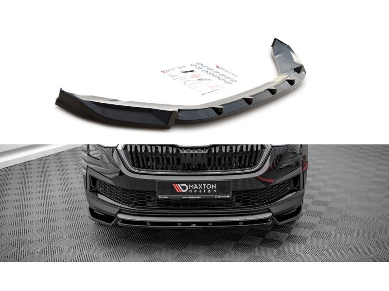 Peça - Spoiler / Lip Dianteiro V1 Para Skoda Kodiaq Mk1 2021-2023