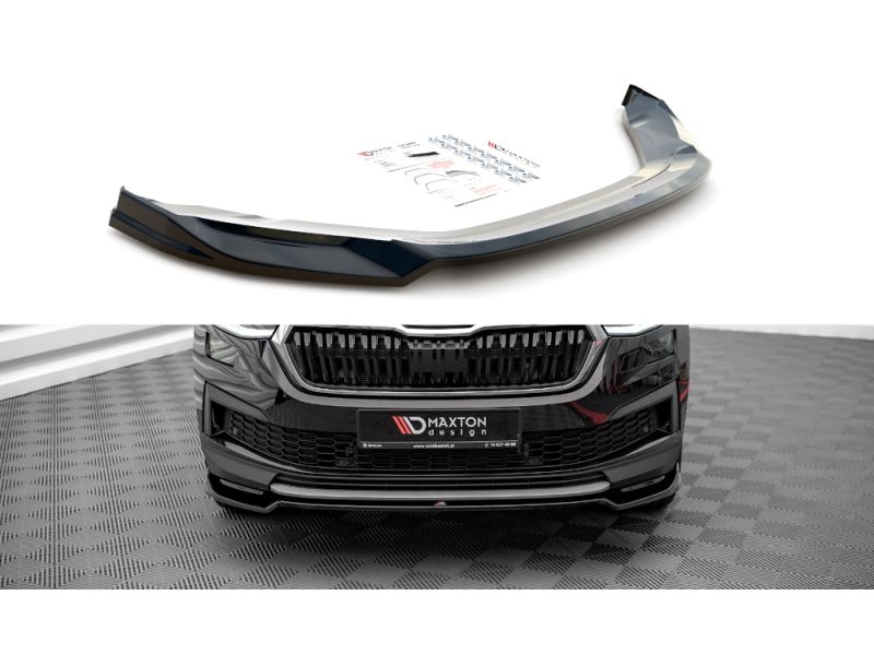 Peça - Spoiler / Lip Dianteiro V2 Para Skoda Kodiaq Mk1 2021-2023