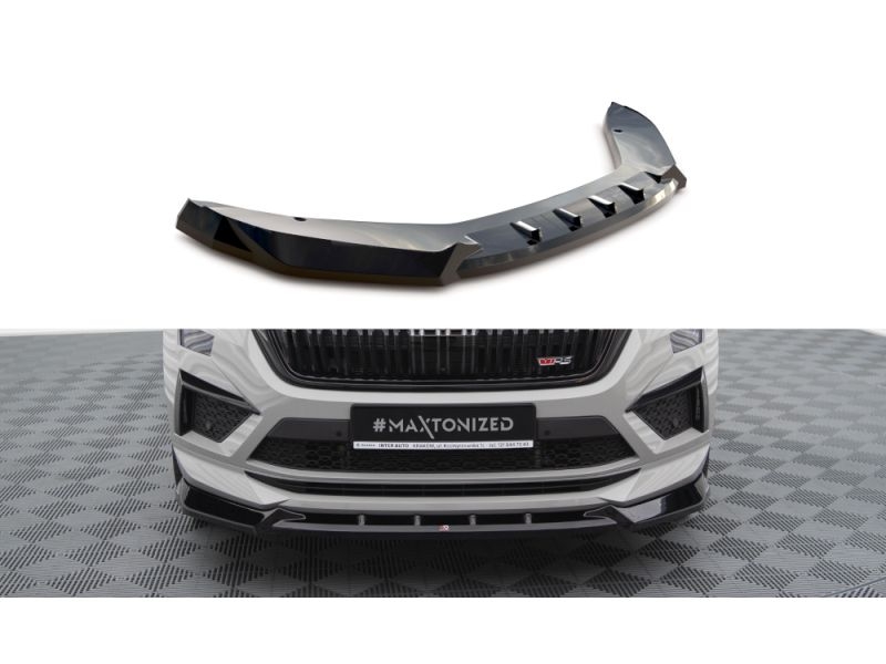 Peça - Spoiler / Lip Dianteiro V1 Para Skoda Kodiaq Rs Mk1 2021-202