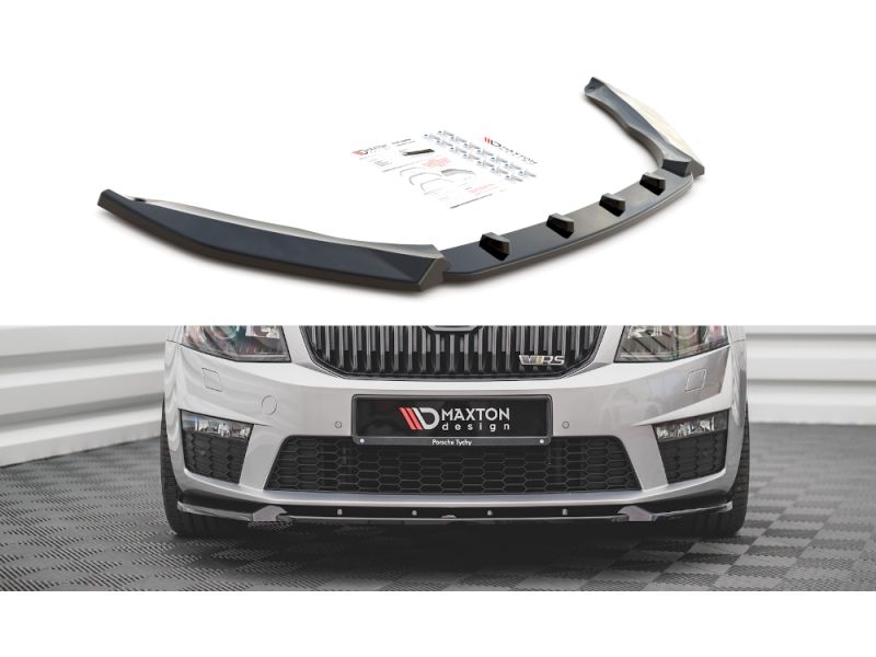 Peça - Spoiler / Lip Dianteiro V3 Para Skoda Octavia Rs Mk3 2013-20