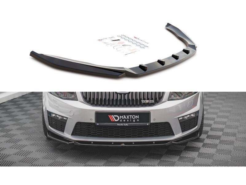 Peça - Spoiler / Lip Dianteiro V4 Para Skoda Octavia Rs Mk3 2013-20