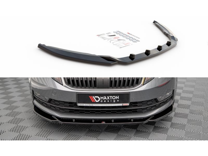 Peça - Spoiler / Lip Dianteiro V2 Para Skoda Octavia Mk3 2016-2020