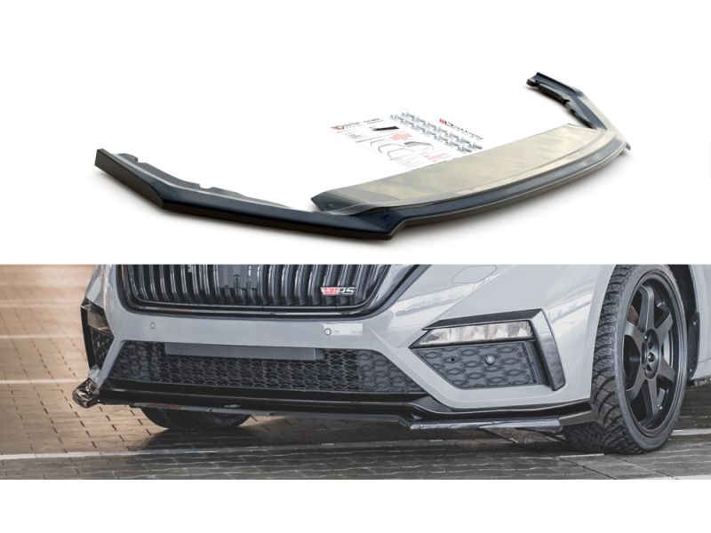 Peça - Spoiler / Lip Dianteiro V4 Para Skoda Octavia Rs Mk4 2020-